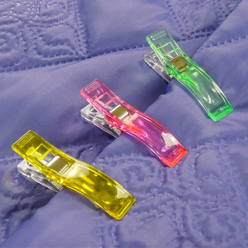 6 Prendedor de Tecido Clips Grande 5,5cm Costura Patchwork