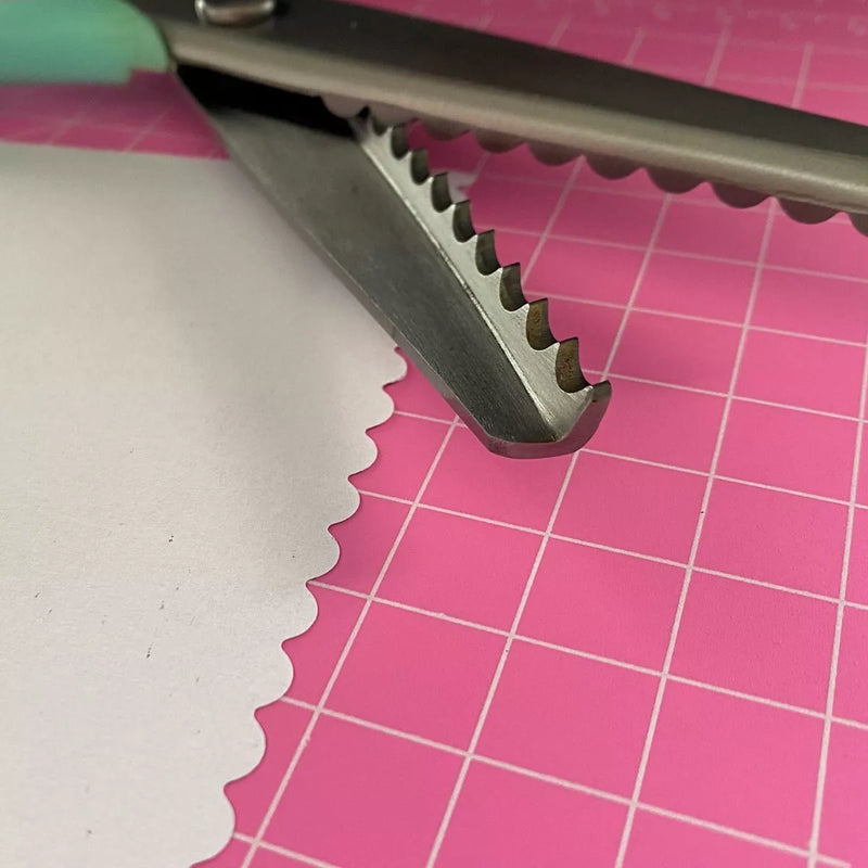 Tesoura De Picotar Escalope Corte Arredondado Profissional