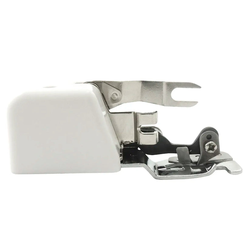 Calcador com Faca para Fazer Overlock em Máquina Doméstica