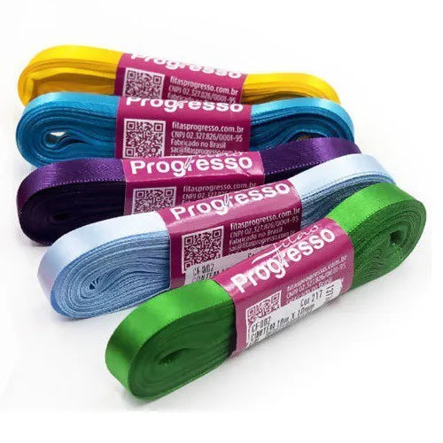 Fita de Cetim No 02 Progresso 10mm com 10mts