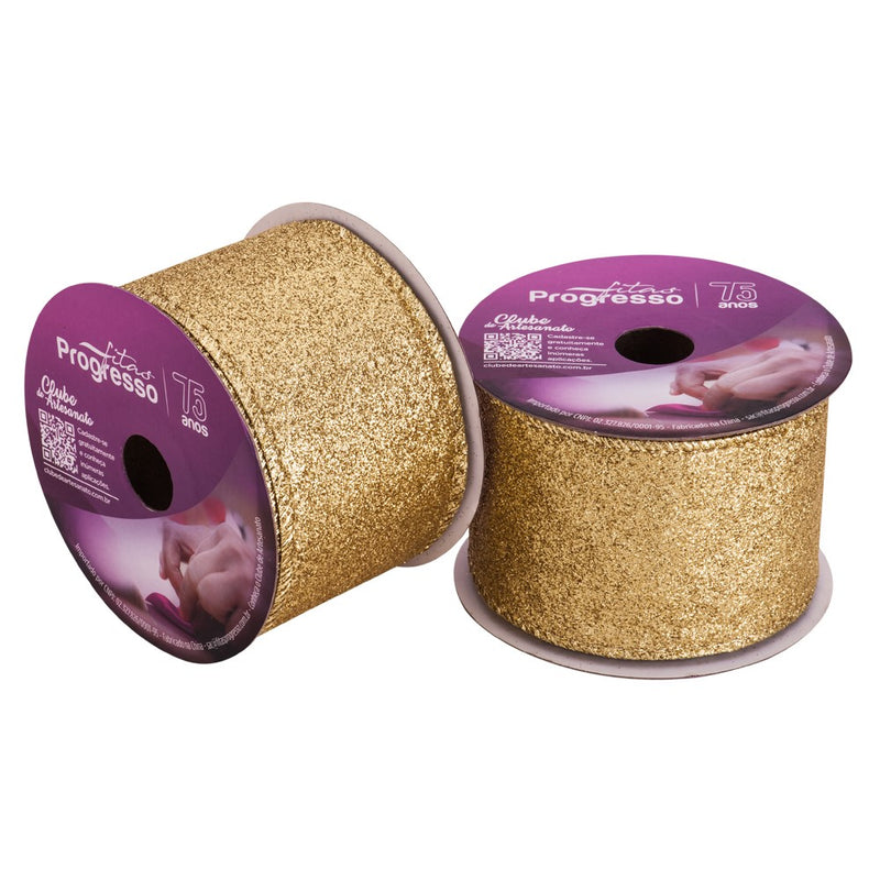 Fita Natalina Progesso Natal 63mm 10Metros MC028-063