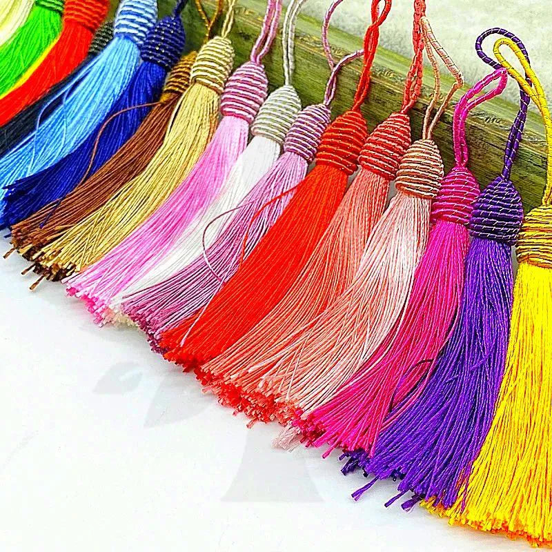 Pingente de Seda Tassel Luxo Pct com 5und -  Diversas Cores