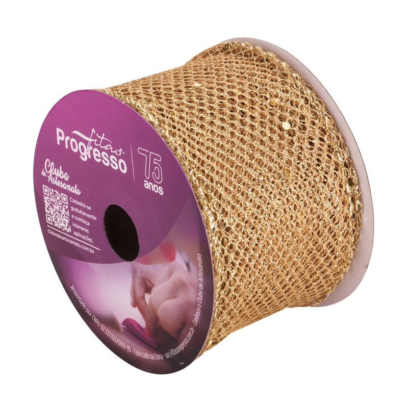 Fita Natalina Progesso Natal 63mm 10Metros MCG004-063